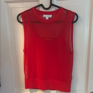 J. Crew Red Sleeveless Tank Top